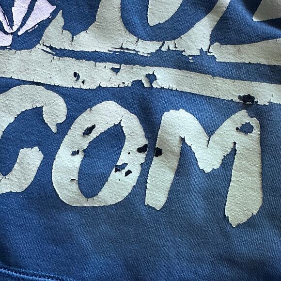 Volcom Teal Blue Hoodie Sweatshirt - Size Large - Picture 5 of 8